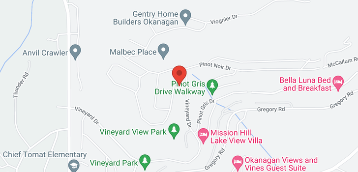 map of 3201 Vineyard View Drive